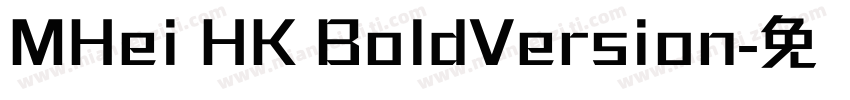 MHei HK BoldVersion字体转换